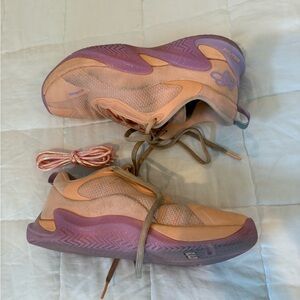 Women's Purple and Tan Sneakers
